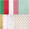 Blisstime 222 Sheets Christmas Tissue Paper Red Green Gold White 13.5" X 19.5", 11 Assorted Designs Christmas Wrapping Paper for Gift Bags view 1