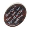 Innovative Surface Art Thick Oval Worry Stone - Custom Engraved On One Side - 1.75 x 1.375 x .375 Inches - Choose Your Stone Color and Font (Mahogany Obsidian) view 1