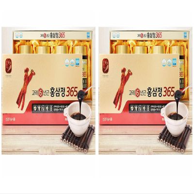 2 Set Box - 365 Korean Red Ginseng 6 Years Old Extract - Cao Hong Sam 6 Tuoi 365-240g per Bottle with 4 Bottles per Set Box - Made in Korea