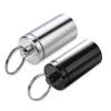 FULLGUEEN Portable Pill Holder Keychain,Aluminium Alloy Waterproof Pill Box Container for Purse Pocket,Small Daily Pill Case for Outdoor Travel Camping-2PCS view 1