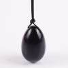 Yoni Egg Set Yoni Egg Natural Obsidian Massage Egg Set Undrill &Wooden Base Crystal Mineral Ball Kegel Exercise,Drill 40x25 view 1