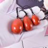 Yoni Egg Set Yoni Egg Natural Jasper Egg Set Drill Red Stone Crystal Wand Mineral Ball Kegel Exercise Woman Care,4 Pcs view 3