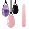 Yoni Egg Set Natural Jade Eggs Rose Kagel Balls Amethyst Yoni Ball Massager Ball Set,Set 5 view 2
