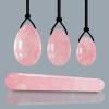 Yoni Egg Set Natural Jade Eggs Rose Kagel Balls Amethyst Yoni Ball Massager Ball Set,Set 5 view 3