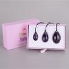 Yoni Egg Set Amethyst Egg Yoni Massage Set Crystal Quartz Natural Stone Mineral Ball Kegel Exercise,3 Pcs and Box view 1