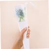 ABOOFAN 12pcs Boxes Bouquet Box Packaging Bouquet Clear Wrapping Bags Wedding Wrapping Paper Sleeves for Bouquets Rose White Single Bag Pearl Paper view 3