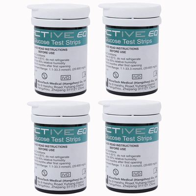Exactive EQ Test Strips x100 pieces and Lancets x 100 for Blood Glucose Meter Blood Sugar Monitor