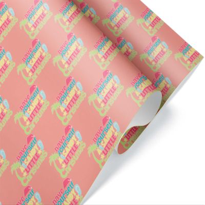 Flip Flop Beach Christmas Gift Wrap, Tropical Theme Wrapping Paper, Merry Christmas Xmas Holiday Salt Life Party Decor (One 20 inch x 30 inch sheet)