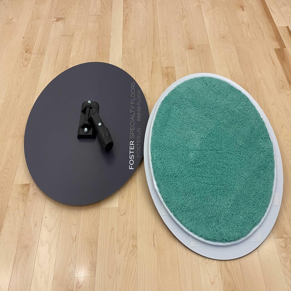 18" Round Set of 3 Microfiber Basketball Court Sweat MOP, Game Day Perspiration MOP (Set of 3)