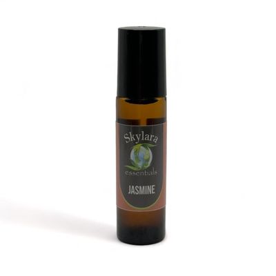Skylara Essentials Pure Jasmine Essential Oil for Calming Aroma, Diffuser, Candle Making | Long - Lasting, Housewarming Gifts, Thanksgiving and Christmas 10ml Roll-On