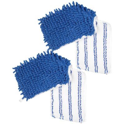 2pcs Chenille Mop Refill Pads Washable Replacement Floor Cleaning Supply Compatible Wet Mops for Home Office Hotel Use Strong Absorption Quick Drying
