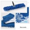 2pcs Chenille Mop Refill Pads Washable Replacement Floor Cleaning Supply Compatible Wet Mops for Home Office Hotel Use Strong Absorption Quick Drying view 4