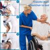 Gait Belt for Seniors, Transfer Belt with 7 Nylon Padded Handles, Medical Belt for Lifting Patients, Safety Gait Belt for Elderly Easy to Use Quick Release Buckle(Blue) view 4