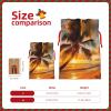 VTCTOASY Tropical Beach Palm Tree Sunset Print Christmas Gift Bags Burlap Party Favor Bags With Drawstring Small Candy Bag For Holiday Gifts view 4