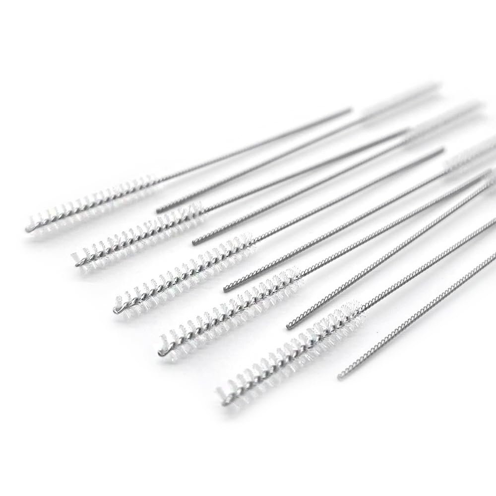 (10pcs) Alsilence Hearing aid Vent Tube Cleaning Brush earhook Cleaning kit Hearing Amplifier Cleaning Small Hole Tools
