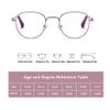 Fashion Ladies Blue Light Blocking Reading Glasses, Metal Large Frame Computer Readers, Anti Eye Strain Glasses (Color : Red, Size : 3.0x) view 3