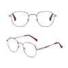 Fashion Ladies Blue Light Blocking Reading Glasses, Metal Large Frame Computer Readers, Anti Eye Strain Glasses (Color : Red, Size : 3.0x) view 4