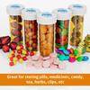 12 Pack Plastic Pill Bottles Empty with Child Proof Caps, Portable Prescription Medicine Container Vial Clear Travel Pill Bottle Case Dispenser Organizers (6 Dram) view 4