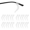 Omnful Eyeglass Ear Grip, Anti-slip Eyelass Holder, Soft Silicone Glasses Ear Hook, Eye glass Temple Tips Sleeve Retainer, Eyewear Retainers Ear Cushions for Sunglasses, Glasses (12Pairs White) view 1
