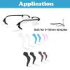 Omnful Eyeglass Ear Grip, Anti-slip Eyelass Holder, Soft Silicone Glasses Ear Hook, Eye glass Temple Tips Sleeve Retainer, Eyewear Retainers Ear Cushions for Sunglasses, Glasses (12Pairs White) view 4