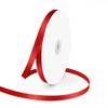 3/8" Wide x 100 Yards Single Face Polyester Satin Ribbon, Satin Ribbon for Crafts, Gift, Hair Bows, Wedding Party Decoration, Bow Making & Other Projects (Red) view 1