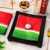 50 Pack Watermelon Paper Napkins Summer Theme Disposable Napkins Red Green Luncheon Dinner Napkins for Birthday Wedding Party Supplies Table Decor, 6.5 x 6.5 Inch view 3
