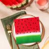 50 Pack Watermelon Paper Napkins Summer Theme Disposable Napkins Red Green Luncheon Dinner Napkins for Birthday Wedding Party Supplies Table Decor, 6.5 x 6.5 Inch view 4
