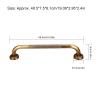 Xcello Antique Brass Carved Enhance Bathroom Safety with Wall-Mounted Tub Grab Bar Stylish and Secure view 4