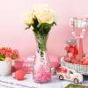 Whaline Valentines Day Grass Raffia Paper Pink Basket Grass Crinkle Cut Paper Pastel Craft Shredded Tissue Raffia Gift Filler for Baskets Egg Stuffers Easter Egg Hunt Party Event Decoration, 7 OZ view 3