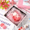 Whaline Valentines Day Grass Raffia Paper Pink Basket Grass Crinkle Cut Paper Pastel Craft Shredded Tissue Raffia Gift Filler for Baskets Egg Stuffers Easter Egg Hunt Party Event Decoration, 7 OZ view 4