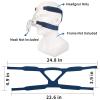 2 Packs Universal Headgear Strap Full Mask Replace Part CPAP Ventilator Headgear (Without Mask) - Blue view 2