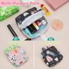 Desing Wish Sanitary Pad Storage Bag Portable Period Bag for Teen Pads/Sanitary Napkins/Small Tampons, Sanitary Napkin Storage Bag First Period Gifts for Teen Girls (Small Orchid) view 3