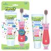 First Firefly Peppa Pig Training Kit, Light Up Toothbrush with Extra Soft Bristles and Natural Strawberry Flavor Training Toothpaste, 1.75 oz view 1
