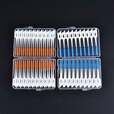 Dental Floss Stick Oral Dental Hygiene Brush 80pcs/Set Silicone Dental Floss Cleaning Brush Teeth Elastic Massage Bar Adults Mini Teeth Cleaner for Cleaning Gaps Between Teet (Color : Mix, Size : On