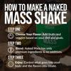 NAKED Vegan Mass - Double Chocolate Weight Gainer - 1,260 Calories, 50G Protein, Nothing Artificial, All Natural Chocolate Protein Powder, Non-GMO, Soy & Gluten Free - 8LB Bulk - 11 Servings view 4