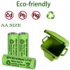 16 Pack AA 300mAh 1.2V Ni-MH Rechargeable Batteries for Solar Lights view 3