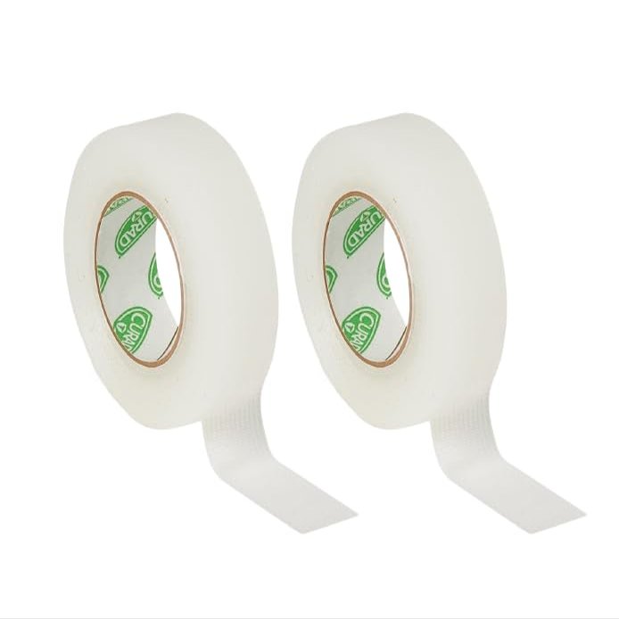 AmeriCan Goods Transperent Plastic Clear Tape Adhesive 1in x 10yds Medical Tape First Aid Bandage Clear Case of 2