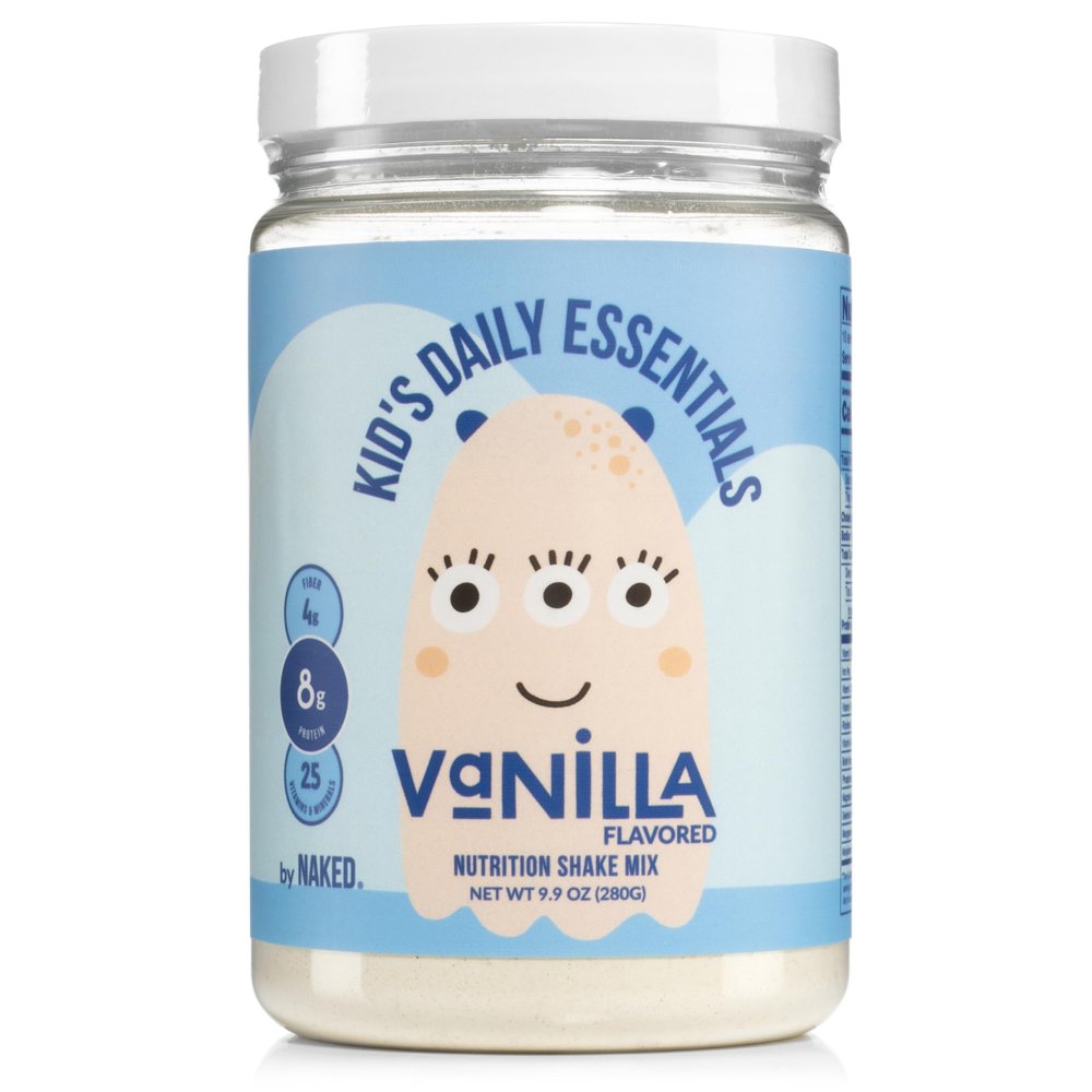 Naked Vanilla Kids Daily Essentials, Kids Protein Shake Made With Organic Milk, 6 Organic Vegetables, 25 Vitamins and Minerals, No Artificial Sweeteners, Flavors, Colors or Preservatives