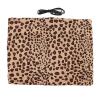 USB Heating Pad 5V 2A with 3-Level Temperature Control, Soft Touch Washable Fabric, Long Life Immersion Heaters, Leopard Print view 1