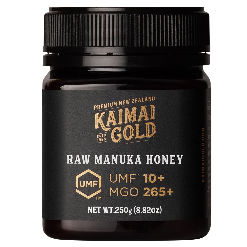 Kaimai Gold Raw Manuka Honey, MGO 265+, New Zealand Honey, Non-GMO, Traceable from Hive to Hand, Daily Wellness Support - 250g (8.82 Oz)