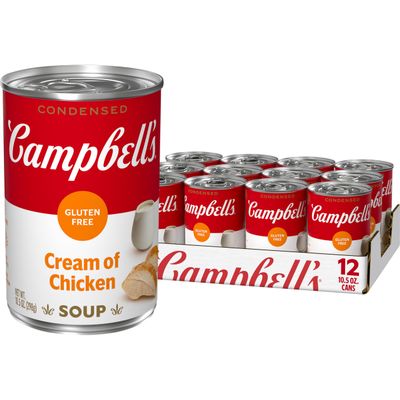 Campbell's Condensed Gluten Free Cream of Chicken Soup, 10.5 oz Can (12 Pack)