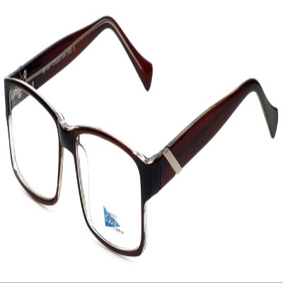 Calabria 2K 3072 Rectangular Reading Glasses +2.25 Crystal Brown Men Women