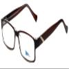 Calabria 2K 3072 Rectangular Blue Light Blocking Reading Glasses +0.75 Crystal Brown Men Women view 1