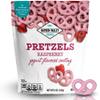 Hayden Valley Foods Raspberry Yogurt Flavored Covered Pretzels | 5 oz Resealable Bag | Gourmet Pink Valentine's Day Pretzels view 1
