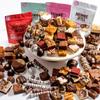 Brownie Points Tremendous Tower of Treats Gift Boxes: Brownies, Bruffles, Buckeyes, Cookies, Schmurtles, Pretzels and more. Gift Box and Bow, Fudge Chocolate, Gourmet Sweet Desserts view 2