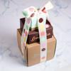 Brownie Points Tremendous Tower of Treats Gift Boxes: Brownies, Bruffles, Buckeyes, Cookies, Schmurtles, Pretzels and more. Gift Box and Bow, Fudge Chocolate, Gourmet Sweet Desserts view 3