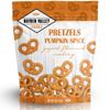 Hayden Valley Foods Pumpkin Spice Yogurt Covered Pretzels | 5 oz Resealable Bag | Gourmet Flavored Orange Pretzels view 1