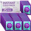 25 Packs Instant Ice Cold Pack (6 x 5) - Disposable Instant Ice Packs for Injuries | Cold Compress Ice Pack for Pain Relief, Swelling, First Aid & Outdoor Activities view 1