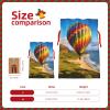 YAzgaN Hawaii Hot Air Balloon Christmas Gift Bags,Christmas Burlap Gift Bags With Drawstring Reusable Gift Wrapping Bags For Gifts Treat And Candy For Xmas Presents Party Favor. view 4