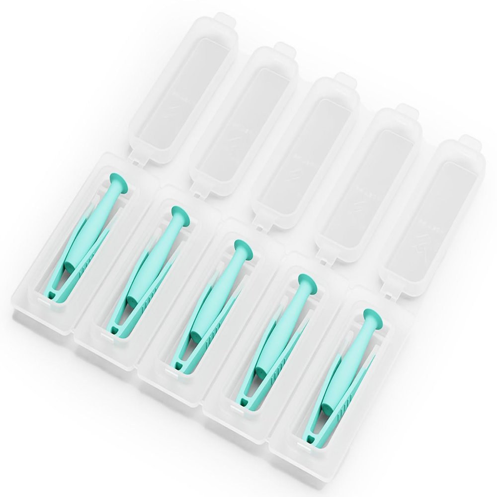 3N LensEase Insert/Remove Kit, Soft/RGP/Orthokeratology Contact Lens Remover and Inserter Pack of 5, Crafted from Medical-Grade TPE Material, Applies Contacts Easily, Hygienically & Safely (Small, 5)
